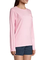 Whale Print Long-Sleeve T-Shirt