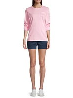 Whale Print Long-Sleeve T-Shirt