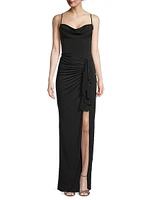 So Juicy Cowlneck Gown