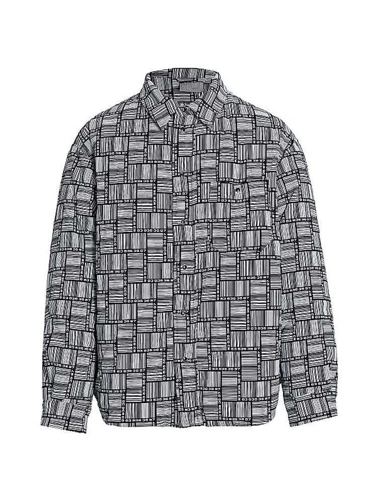 Barcode Monogram Puffer Jacket