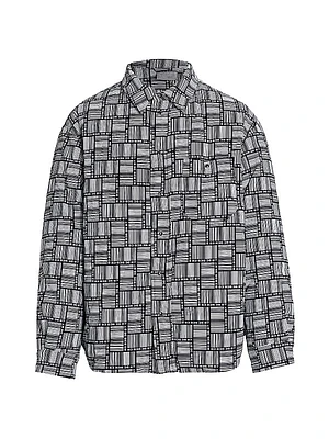 Barcode Monogram Puffer Jacket