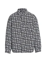Barcode Monogram Puffer Jacket
