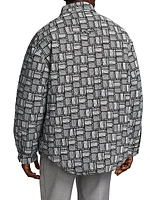 Barcode Monogram Puffer Jacket