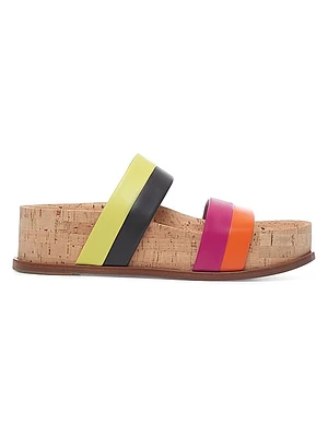 Striker Colorblocked Leather Sandals