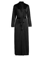 Enchant Long Satin Robe