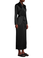 Enchant Long Satin Robe