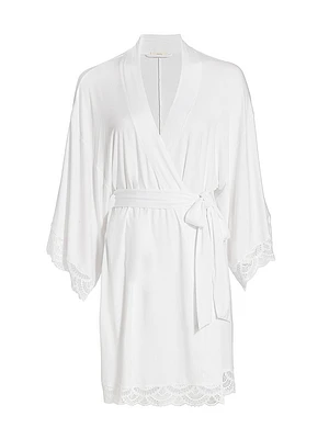 Mariana Modal Lace-Trim Robe