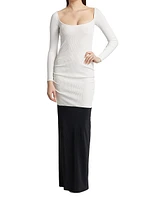 Colorblock Maxi Dress