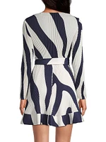 Liv Printed Wrap Dress