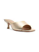 Dethalia Metallic Leather Sandals