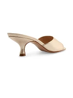 Dethalia Metallic Leather Sandals