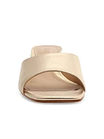 Dethalia Metallic Leather Sandals