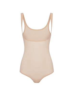 Formfitting Sheer Tulle Bodysuit