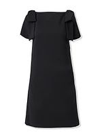 Icon Bow-Embellished Shift Dress
