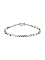 14K White Gold & 2.80 TCW Lab-Grown Diamond Tennis Bracelet