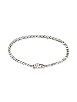 14K White Gold & 2.80 TCW Lab-Grown Diamond Tennis Bracelet