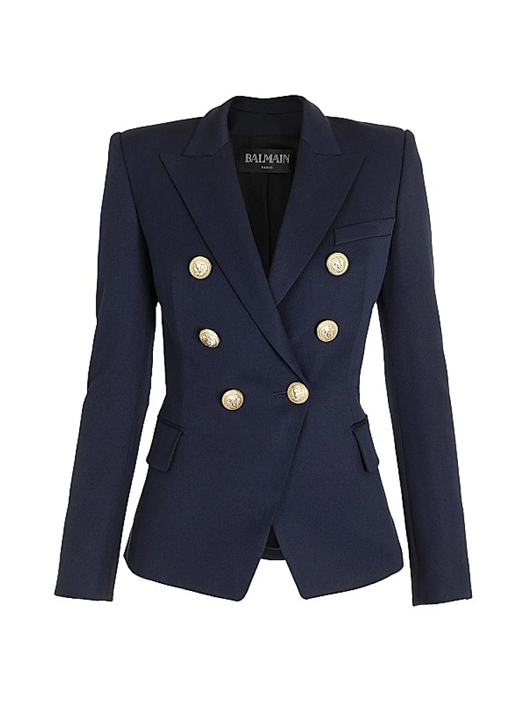 Wool Double-Breasted Jacket