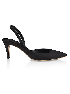Gabriella Vegan Satin Slingback Pumps