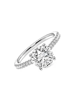14K White Gold & 2.25 TCW Lab-Grown Diamond Engagement Ring
