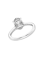14K White Gold & 2.25 TCW Lab-Grown Diamond Engagement Ring