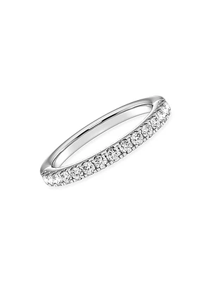 14K White Gold & 0.45 TCW Lab-Grown Diamond Band