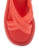 Larroude x Melissa Cali Cross-Strap Slides