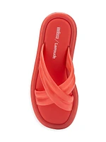Larroude x Melissa Cali Cross-Strap Slides