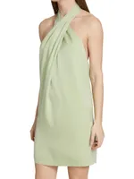 Halter Crepe Back Dress