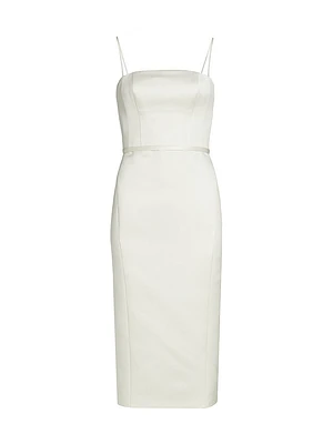 Duchess Satin Sheath Dress