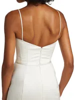 Duchess Satin Sheath Dress