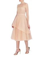 Corset Fit-&-Flare Midi-Dress