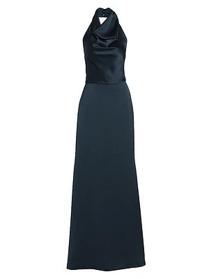 Satin Halter Gown