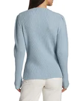 COLLECTION Rib-Knit Wool-Blend Sweater