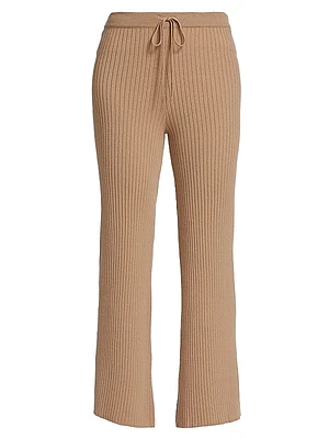 COLLECTION Rib-Knit Drawstring Pants