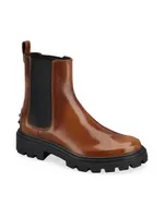 Goma Pesante Leather Chelsea Boots