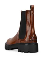 Goma Pesante Leather Chelsea Boots