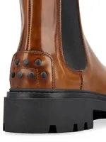 Goma Pesante Leather Chelsea Boots