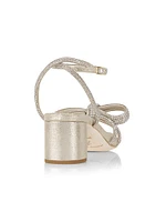 Mikel Crystal-Embellished Suede Sandals