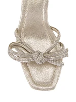 Mikel Crystal-Embellished Suede Sandals