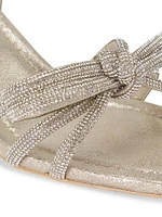 Mikel Crystal-Embellished Suede Sandals