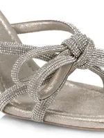 Bow Embellished Suede Mules
