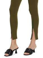 High-Rise Zip Leggings