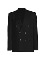 Double-Breasted Wool Blazer
