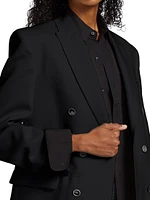 Double-Breasted Wool Blazer