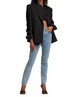 Double-Breasted Wool Blazer
