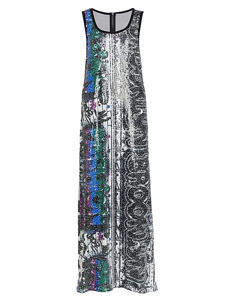 Nelli Metallic Shift Dress