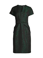 Jacquard Bow Detail Dress