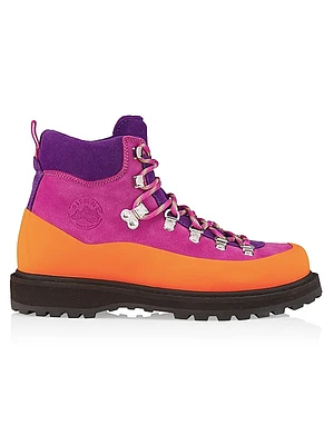 Roccia Vet Colorblock Suede Ankle Boots