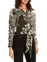 Mitski Silk Printed Blouse