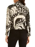 Mitski Silk Printed Blouse